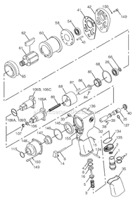 Page A Diagram and Parts List for CP6760RS1 T025311 Chicago Pneumatic Wrench